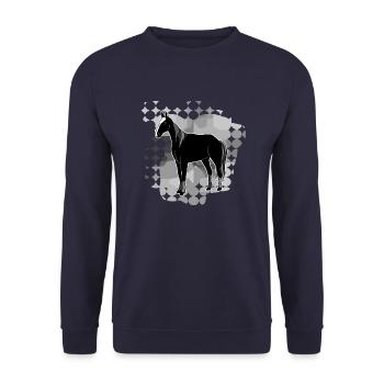 Dock - Unisex Sweatshirt - navy - Front - Alina (178cm) & Michal (187cm)