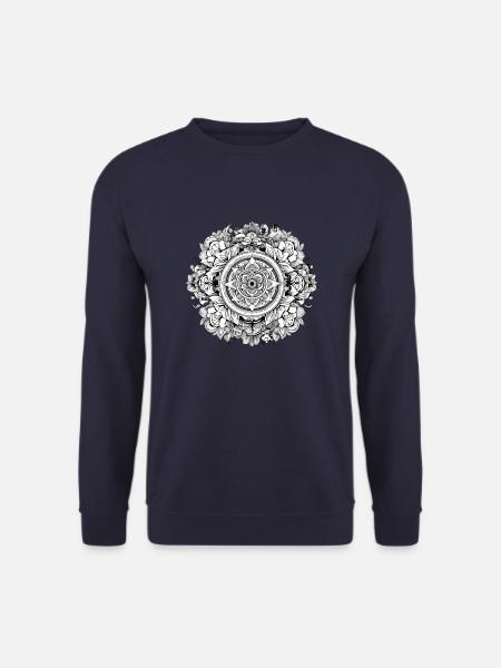 Mandala Zen n°1 - Unisex Pullover - Navy