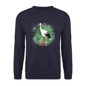 Storch - Unisex Pullover - Navy - Vorne - Alina (178cm) & Michal (187cm)