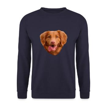 Chien des douanes - Sweat-shirt Unisexe - marine - Devant - Alina (178cm) & Michal (187cm)