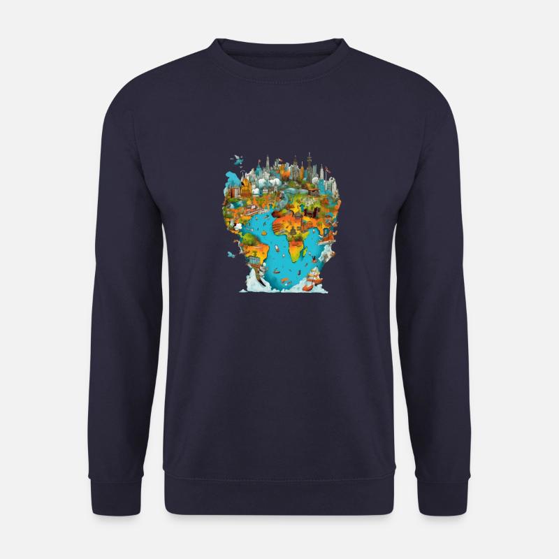 Les monuments du monde n°3 - Sweat-shirt Unisexe - marine