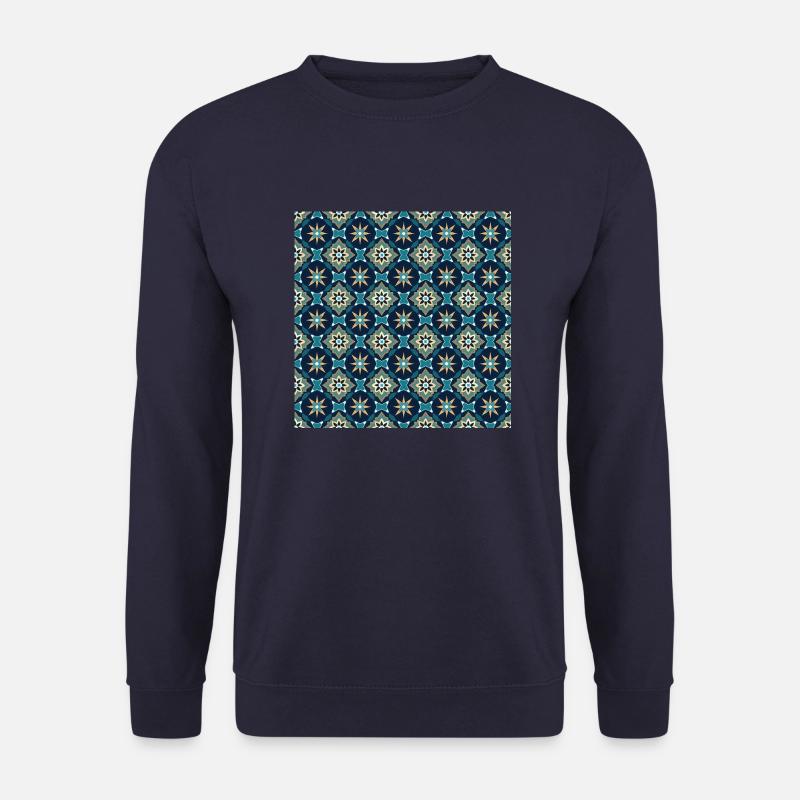 Tiles Seamless Pattern Motif Geometric Modern Art - Unisex Sweatshirt - navy