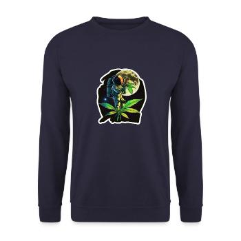 L'astronaute intérieur - Sweat-shirt Unisexe - marine - Devant - Alina (178cm) & Michal (187cm)