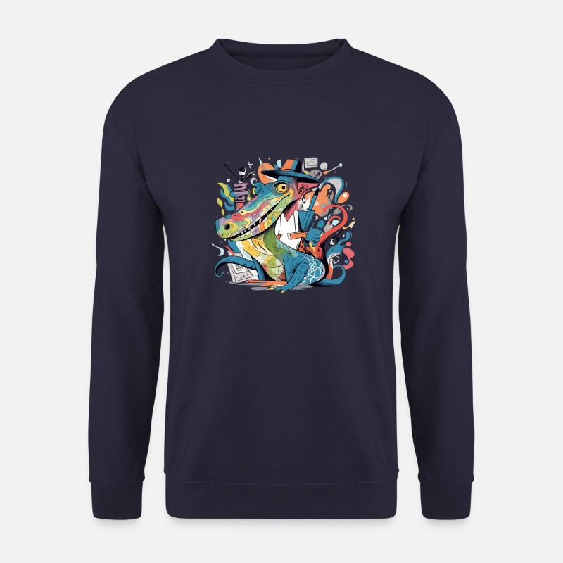 Izidi, der Alligator - Unisex Pullover - Navy