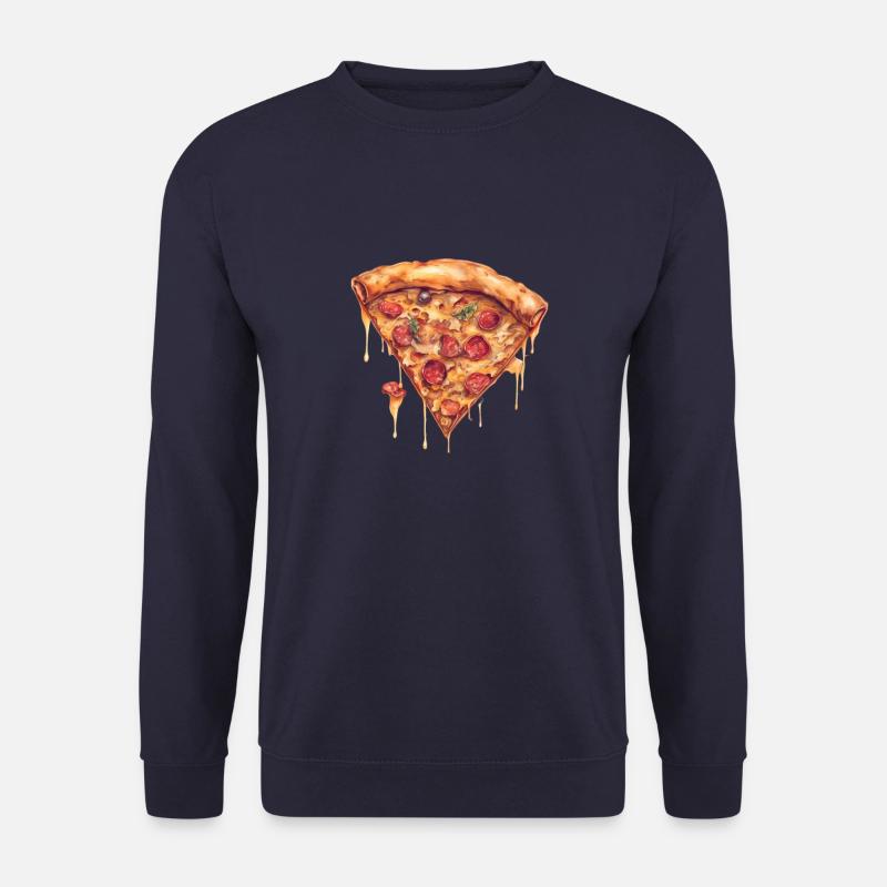 Pizza Passion: Köstliches Stück! - Unisex Pullover - Navy