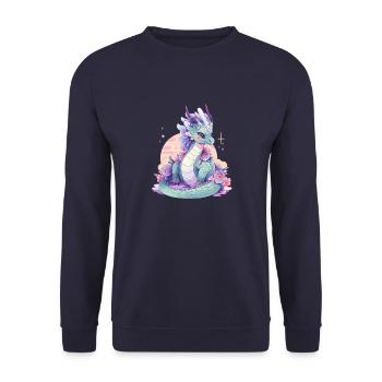 Liritur - Sweat-shirt Unisexe - marine - Devant - Alina (178cm) & Michal (187cm)