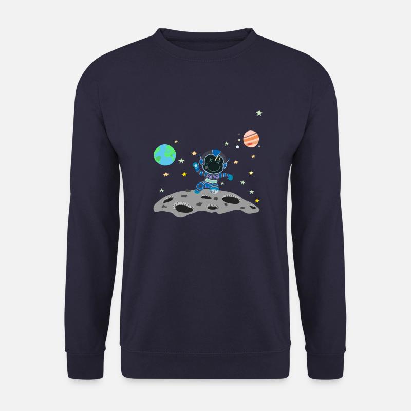 Astronaut grau blau - Unisex Pullover - Navy