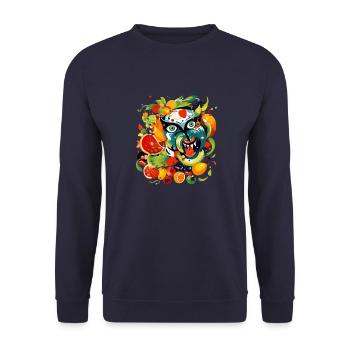Tiro, die monströsen Früchte - Unisex Pullover - Navy - Vorne - Alina (178cm) & Michal (187cm)
