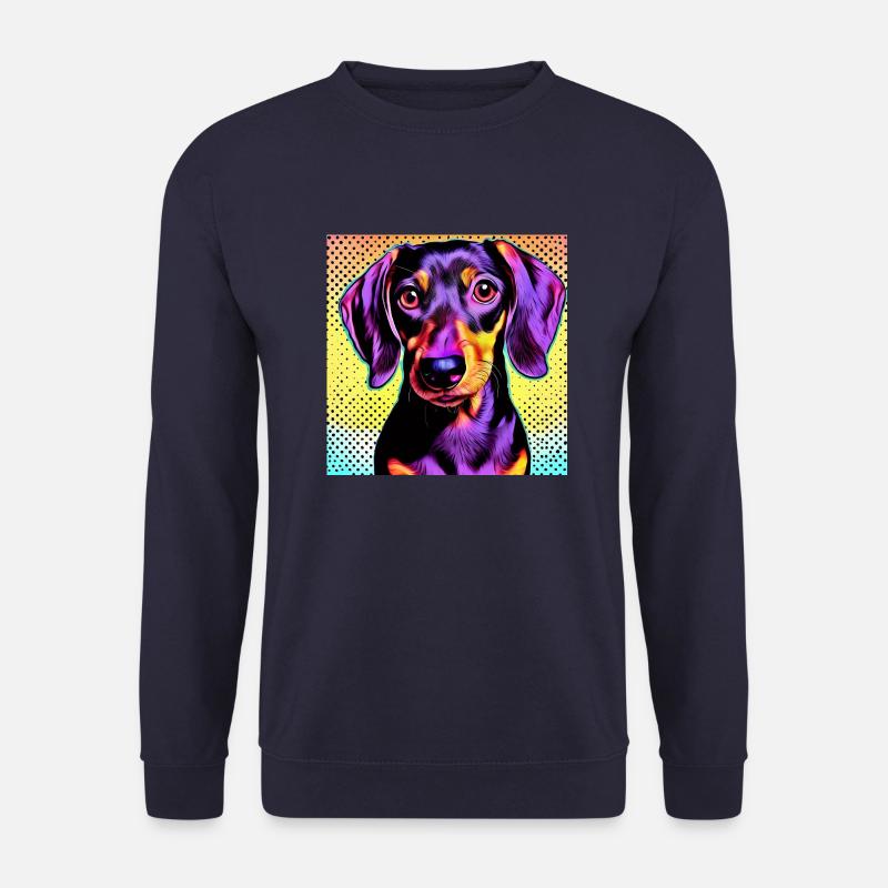 Dackel Pop Art - Unisex Pullover - Navy