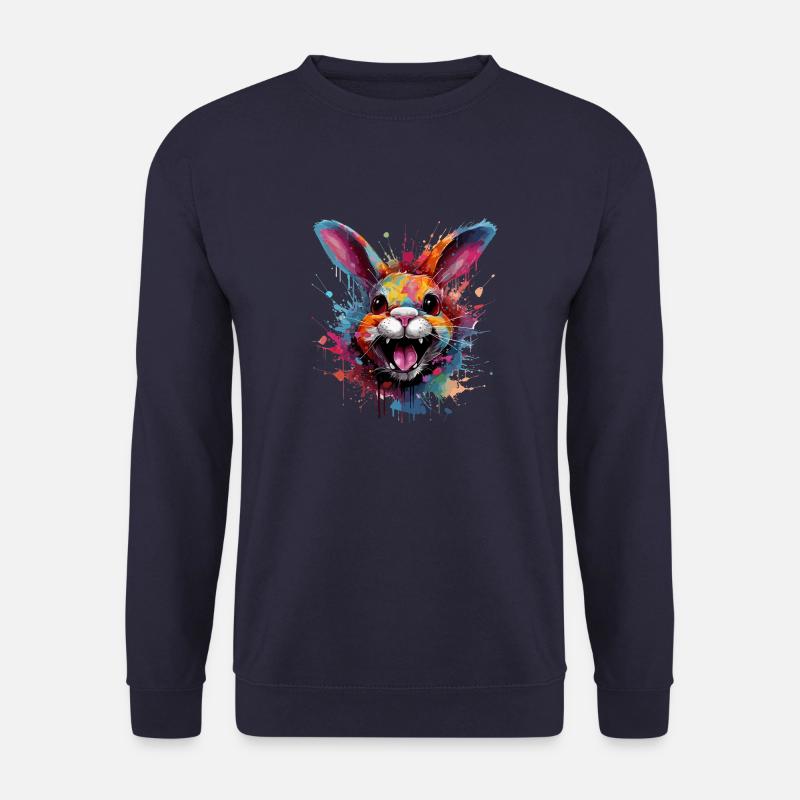 Crazy Hase - Unisex Pullover - Navy