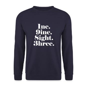 1983 Vintage - Unisex Pullover - Navy - Vorne - Alina (178cm) & Michal (187cm)