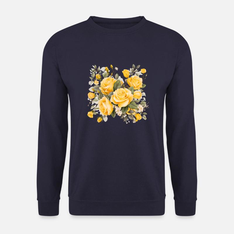Ein gelbes Blumenbouquet - Unisex Pullover - Navy