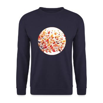 Herbstfärbung - Unisex Pullover - Navy - Vorne - Alina (178cm) & Michal (187cm)