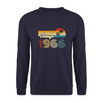 Vintage 1966 - Unisex Pullover - Navy - Vorne - Alina (178cm) & Michal (187cm)
