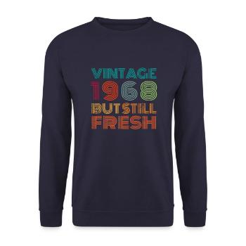 Vintage 1968 - Unisex Sweatshirt - navy - Front - Alina (178cm) & Michal (187cm)