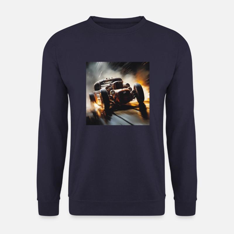 Rusty Hot Rod Rennen #3 - Unisex Pullover - Navy