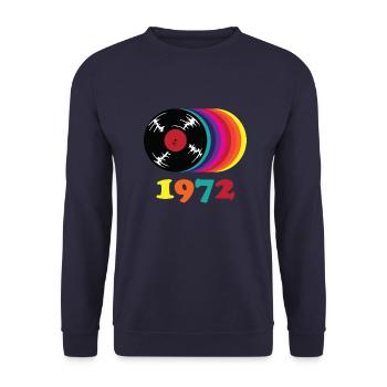 Millésime 1972 - Sweat-shirt Unisexe - marine - Devant - Alina (178cm) & Michal (187cm)