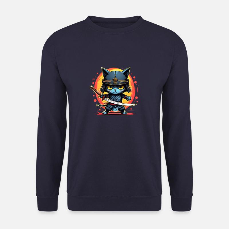 Ninja Katze #2 - Unisex Pullover - Navy
