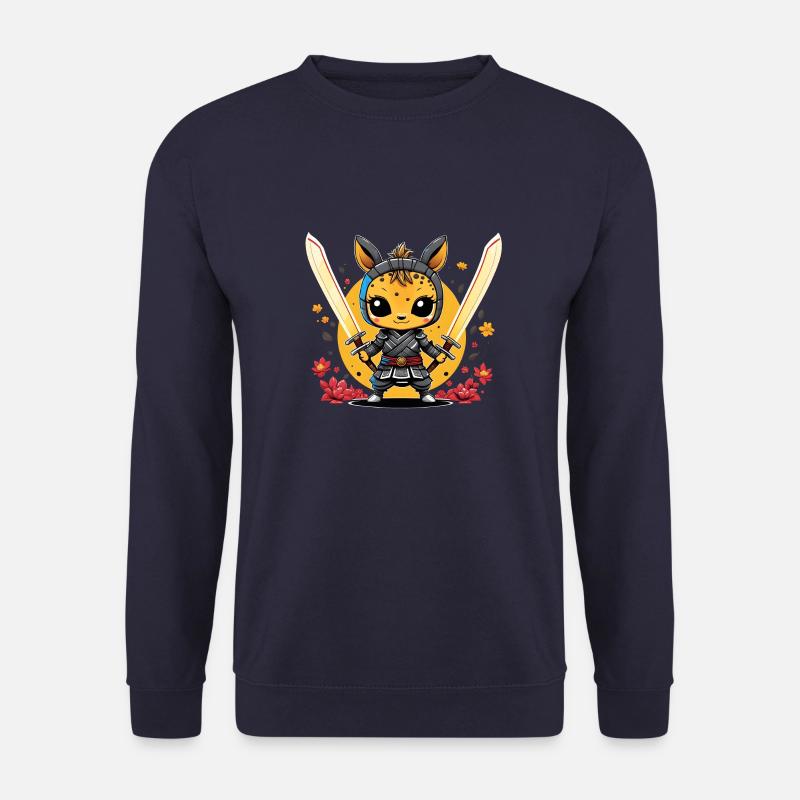 Ninja Giraffe #2 - Unisex Pullover - Navy