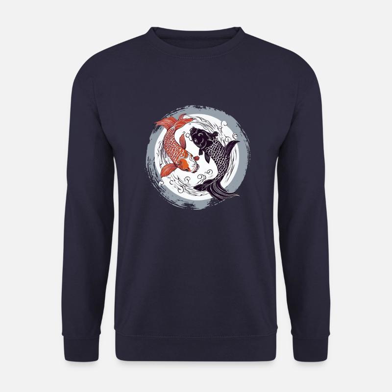 Koi yin yang - Unisex Pullover - Navy
