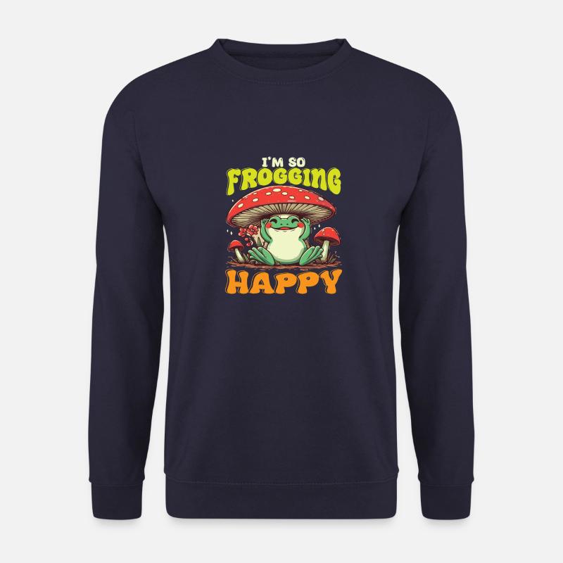 I´m so Frogging Happy - Unisex Pullover - Navy