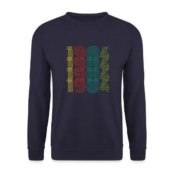 Millésime 1984 - Sweat-shirt Unisexe - marine - Devant - Alina (178cm) & Michal (187cm)