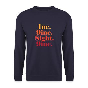 Millésime 1989 - Sweat-shirt Unisexe - marine - Devant - Alina (178cm) & Michal (187cm)