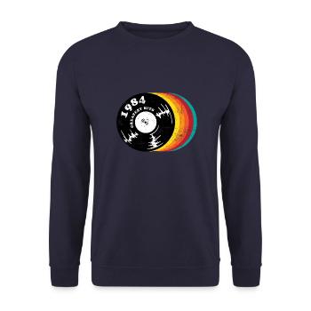 Millésime 1984 - Sweat-shirt Unisexe - marine - Devant - Alina (178cm) & Michal (187cm)