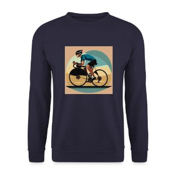 Fahrrad / Rennrad - Unisex Pullover - Navy - Vorne - Alina (178cm) & Michal (187cm)