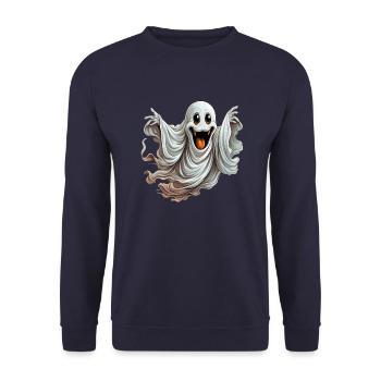 Ghosts, supernatural beings or imagination? - Unisex Sweatshirt - navy - Front - Alina (178cm) & Michal (187cm)