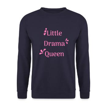 Drama Queen - Unisex Pullover - Navy - Vorne - Alina (178cm) & Michal (187cm)