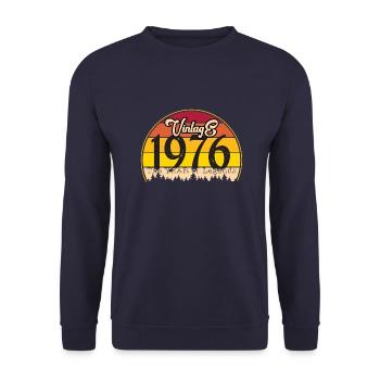 Vintage 1976 - Unisex Pullover - Navy - Vorne - Alina (178cm) & Michal (187cm)