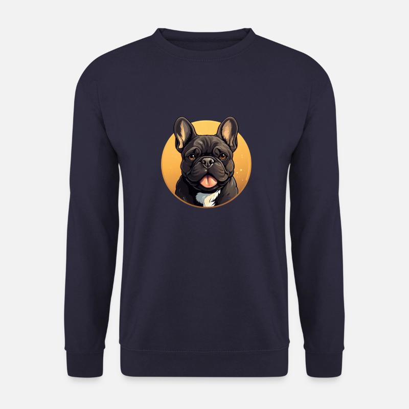 Französische Bulldogge - Unisex Pullover - Navy