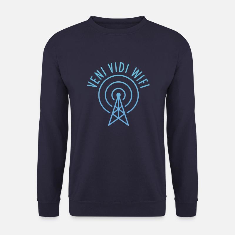 Veni Vidi Wifi (Turm) - Unisex Pullover - Navy