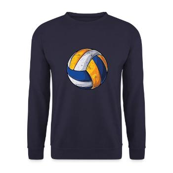 Volleyball Vintage - Unisex Pullover - Navy - Vorne - Alina (178cm) & Michal (187cm)