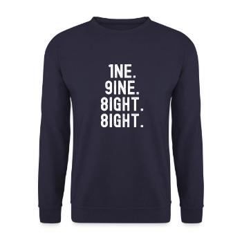 Vintage 1988 - Unisex Pullover - Navy - Vorne - Alina (178cm) & Michal (187cm)
