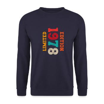 Vintage 1978 - Unisex Pullover - Navy - Vorne - Alina (178cm) & Michal (187cm)