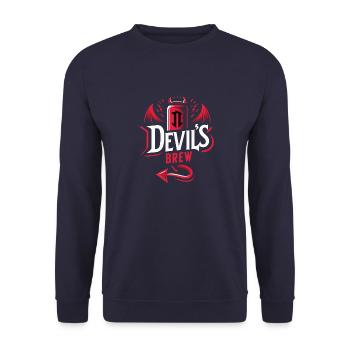 Brassage du diable - Sweat-shirt Unisexe - marine - Devant - Alina (178cm) & Michal (187cm)