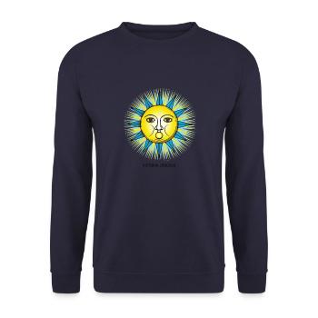 Winter Solstice 03 - Unisex Sweatshirt - navy - Front - Alina (178cm) & Michal (187cm)