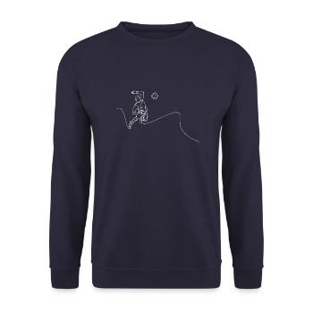Volley-ball - Sweat-shirt Unisexe - marine - Devant - Alina (178cm) & Michal (187cm)