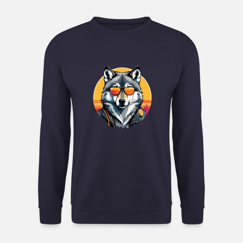 Wolf - Unisex Pullover - Navy
