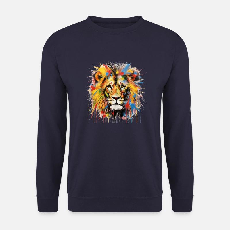Grafitti-Löwe - Unisex Pullover - Navy
