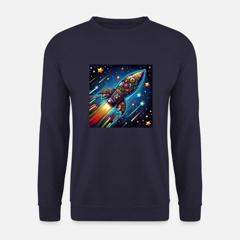 Silvester Rakete - Unisex Pullover - Navy
