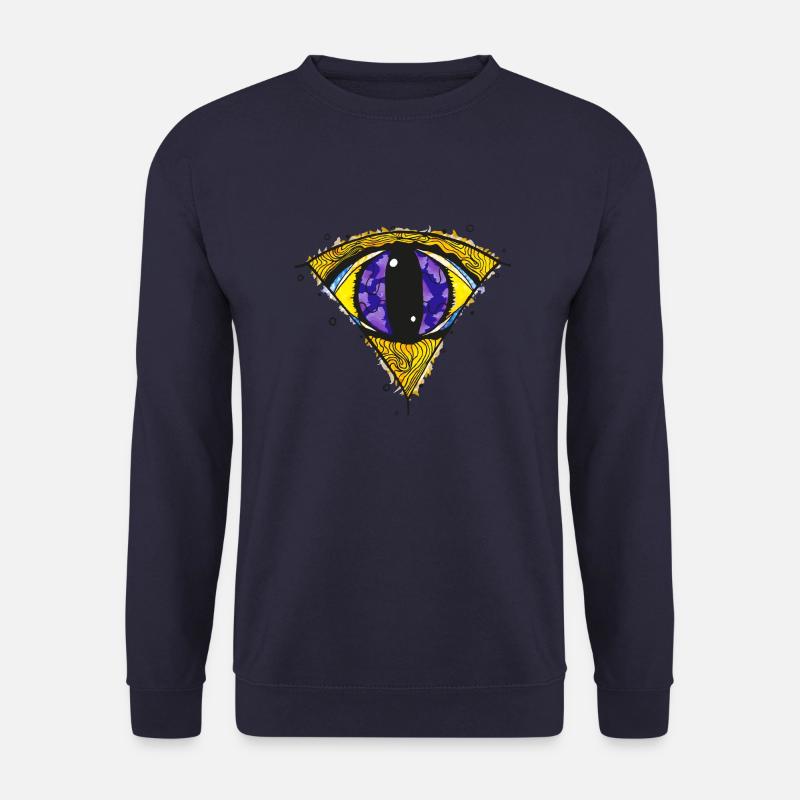 Magisches Auge - Aquarell-Style - Unisex Pullover - Navy