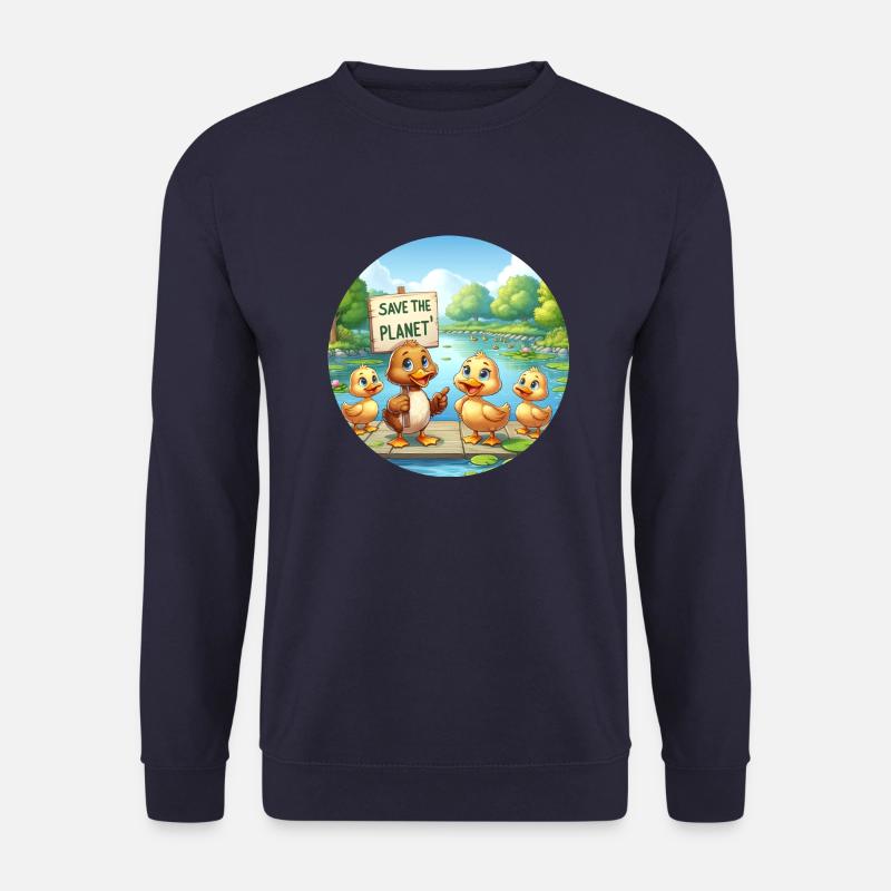 Enten Familie - Unisex Pullover - Navy