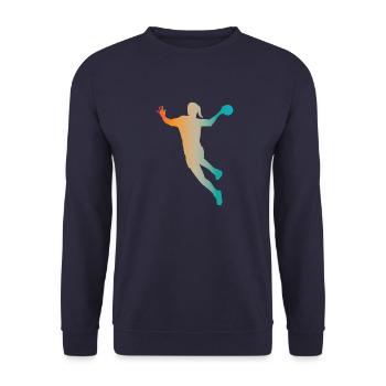 Volleyball player - Unisex Sweatshirt - navy - Front - Alina (178cm) & Michal (187cm)