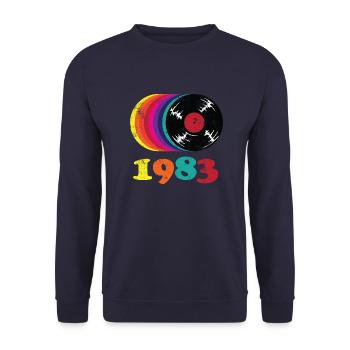 1983 41e anniversaire - Sweat-shirt Unisexe - marine - Devant - Alina (178cm) & Michal (187cm)