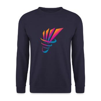 Badminton Federball - Unisex Pullover - Navy - Vorne - Alina (178cm) & Michal (187cm)