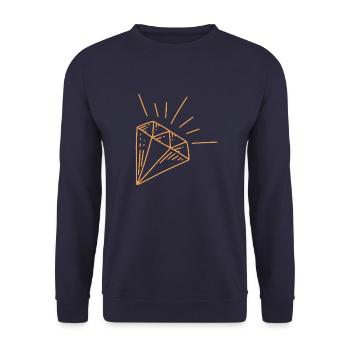 Diamant - Unisex Pullover - Navy - Vorne - Alina (178cm) & Michal (187cm)