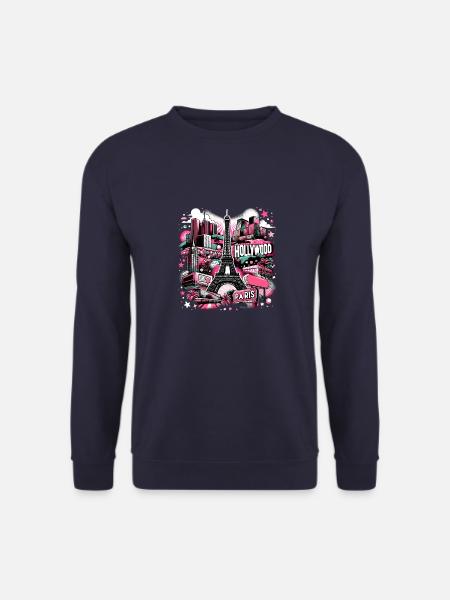 Stadtwunder Paris Hollywood – Romantische Metropol - Unisex Pullover - Navy